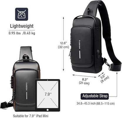 Anti theft Sling Bag for Men & Women