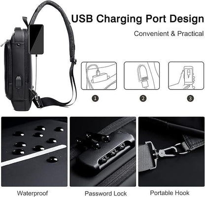 Anti theft Sling Bag for Men & Women
